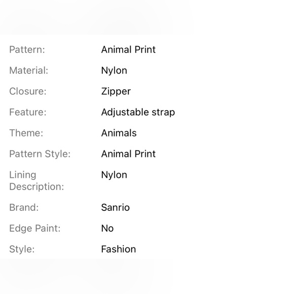 🆕 Hello Kitty - Kuromi - Kawaii - Nylon Backpack - Large Capacity - Purple - NIB - Picture 9 of 10